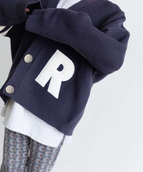 LOWRYS FARM（ローリーズファーム）の「５Ｇレタードカーデ　961680（ニット/セーター・キッズ・ネイビー/レッド/アイボリー・110cm/120cm/130cm/140cm/150cm）」の21枚目の写真