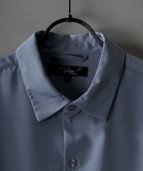 SITRY（シトリー）の「Drape Regular Collar Shirt/ドレープ レギュラーカラー シャツ（シャツ/ブラウス・メンズ・ブラック/ホワイト/チャコールグレー/グレイッシュベージュ/グレイッシュブルー・L/M）」の6枚目の写真