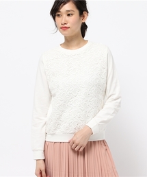 【CAPRICIEUX LE'MAGE】リーフレーススエットプルオーバー