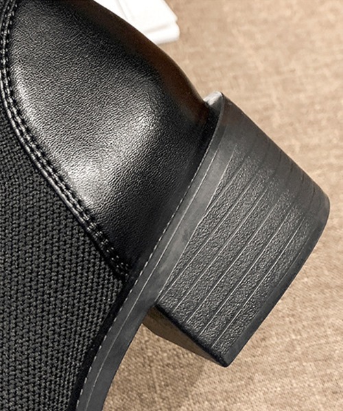 Futier land(フューティアランド)の「フロントジップフィットショートブーツ(ブーツ・レディース・ブラック・36/38/40/39/37)」の19枚目の写真