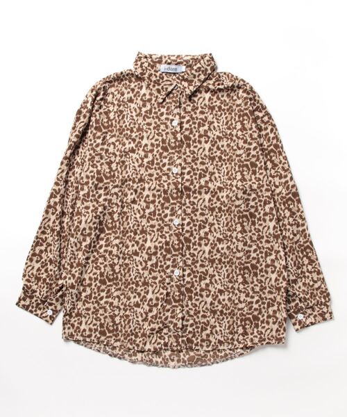 i-dare(アイディア)の「【i-dare】レオパード ヒョウ柄 シャツ(シャツ/ブラウス・レディース・グレー/ブラウン・SMALL/MEDIUM/LARGE/X-LARGE)」の14枚目の写真