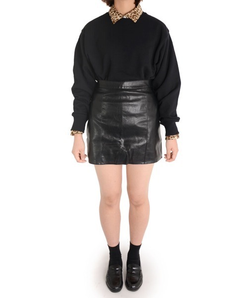 i-dare(アイディア)の「【i-dare】レオパード ヒョウ柄 シャツ(シャツ/ブラウス・レディース・グレー/ブラウン・SMALL/MEDIUM/LARGE/X-LARGE)」の18枚目の写真