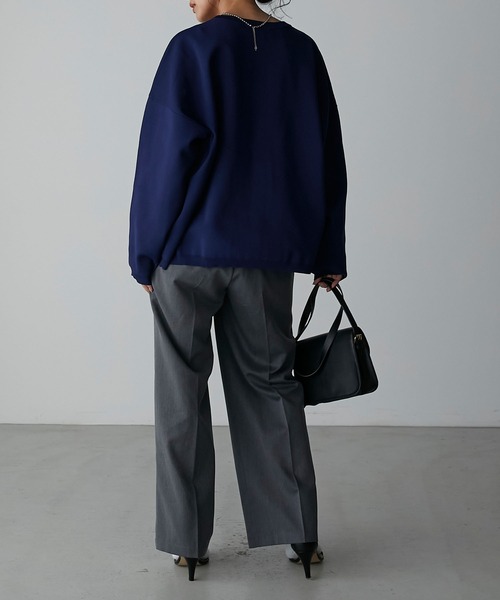 Anss.me（アンスミー）の「【Anss.me】ダイバーニット金釦カーディガン（カーディガン/ボレロ・レディース・ネイビー/アイボリー/ブラック/グレイッシュベージュ・FREE）」の11枚目の写真