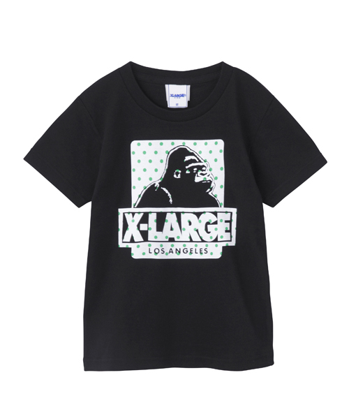 XLARGE KIDS（エクストララージキッズ）の「S/S TEE DOT OG（Tシャツ/カットソー・キッズ・ブラック/ネイビー/ホワイト・5T/8T/4T/2T/6T/7T）」の2枚目の写真