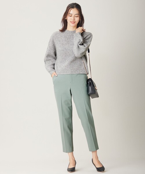 ANY SIS(エニィスィス)の「【洗える】袖ケーブルショート ニット(ニット/セーター・レディース・ピンク系/ライトグレー系/アイボリー系/スカイブルー系・0)」の10枚目の写真