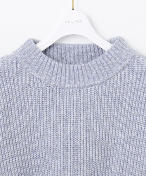 ANY SIS(エニィスィス)の「【洗える】袖ケーブルショート ニット(ニット/セーター・レディース・ピンク系/ライトグレー系/アイボリー系/スカイブルー系・0)」の17枚目の写真