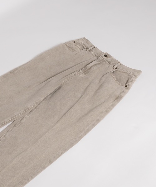 MUHET（ミュエータ）の「裾フリンジデニムパンツ（デニムパンツ・レディース・インディゴブルー/ブルー/カーキ・LARGE/MEDIUM/SMALL）」の13枚目の写真