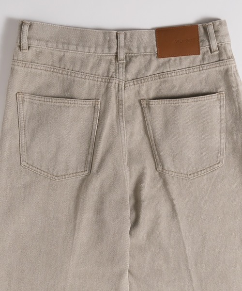 MUHET（ミュエータ）の「裾フリンジデニムパンツ（デニムパンツ・レディース・インディゴブルー/ブルー/カーキ・LARGE/MEDIUM/SMALL）」の19枚目の写真