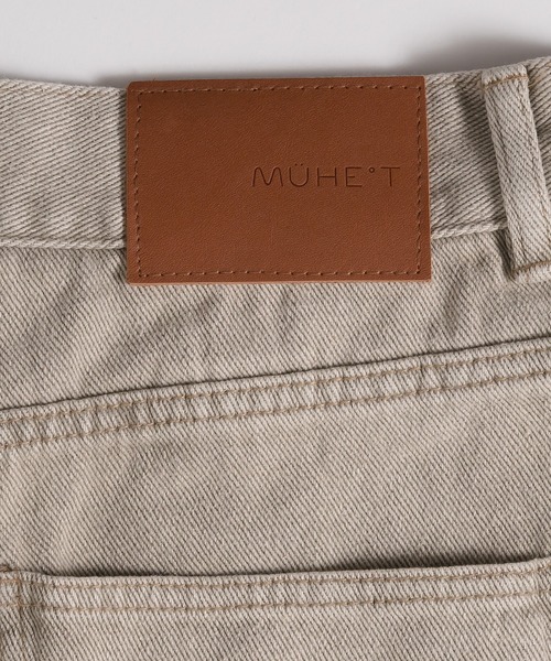 MUHET（ミュエータ）の「裾フリンジデニムパンツ（デニムパンツ・レディース・インディゴブルー/ブルー/カーキ・LARGE/MEDIUM/SMALL）」の21枚目の写真