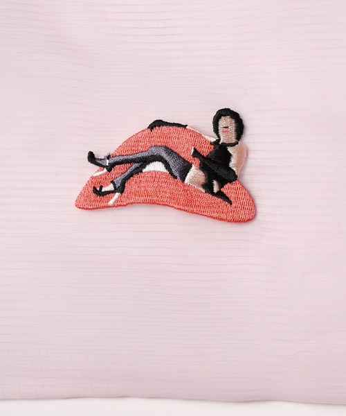 bedsidedrama(ベットサイドドラマ)の「Ghost Tote Bag(トートバッグ・レディース・パープル/ベージュ/ブラック・1)」の17枚目の写真