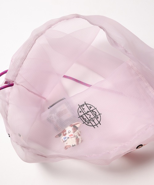 bedsidedrama(ベットサイドドラマ)の「Ghost Tote Bag(トートバッグ・レディース・パープル/ベージュ/ブラック・1)」の18枚目の写真