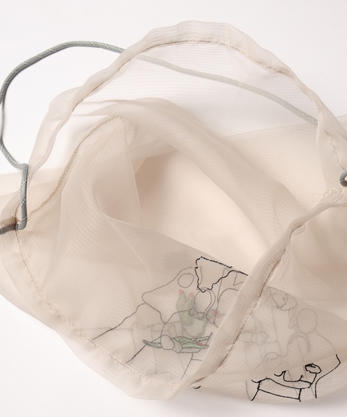 bedsidedrama(ベットサイドドラマ)の「Ghost Tote Bag(トートバッグ・レディース・パープル/ベージュ/ブラック・1)」の22枚目の写真