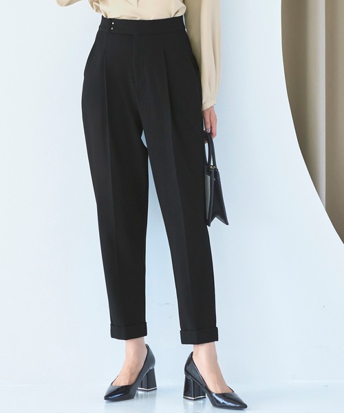 【セール】【あたたか裏起毛シリーズ】シークレットゴムストレート美脚パンツ（その他パンツ）｜RUIRUE BOUTIQUE（ルイルエブティック）