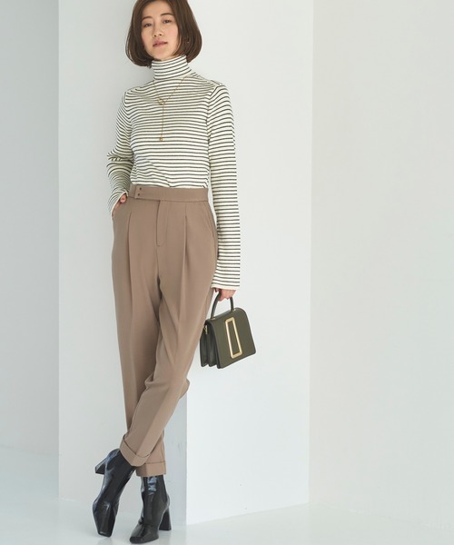RUIRUE BOUTIQUE(ルイルエブティック)の「【あたたか裏起毛シリーズ】シークレットゴムストレート美脚パンツ(その他パンツ・レディース・ネイビー/パープル/ブラック/モカ・M/S/4L/5L/LL/L/3L)」の12枚目の写真