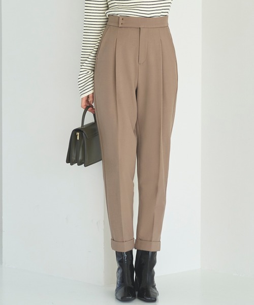 RUIRUE BOUTIQUE(ルイルエブティック)の「【あたたか裏起毛シリーズ】シークレットゴムストレート美脚パンツ(その他パンツ・レディース・ネイビー/パープル/ブラック/モカ・M/S/4L/5L/LL/L/3L)」の14枚目の写真