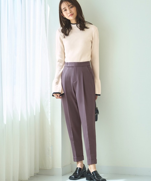 RUIRUE BOUTIQUE(ルイルエブティック)の「【あたたか裏起毛シリーズ】シークレットゴムストレート美脚パンツ(その他パンツ・レディース・ネイビー/パープル/ブラック/モカ・M/S/4L/5L/LL/L/3L)」の19枚目の写真