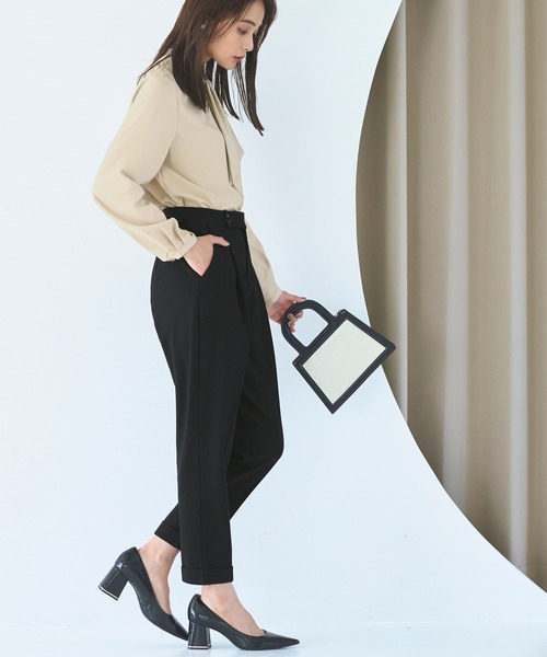 RUIRUE BOUTIQUE(ルイルエブティック)の「【あたたか裏起毛シリーズ】シークレットゴムストレート美脚パンツ(その他パンツ・レディース・ネイビー/パープル/ブラック/モカ・M/S/4L/5L/LL/L/3L)」の22枚目の写真