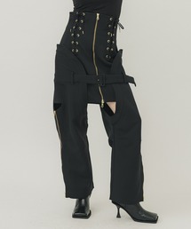 【AKIKOAOKI/(アキコアオキ)Joel-02/レースアップスカートデニム AKIKOAOKI（アキコアオキ）の「【AKIKOAOKI/(アキコアオキ
