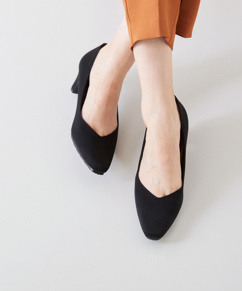 welleg(ウェレッグ)の「【日本製】 整うパンプス スクエアトゥ 5.5cmヒール(パンプス・レディース・ブラック系2/ブラック系1/ブラック系4/ブラック系3・23.5cm/22.5cm/23.0cm/24.5cm/24.0cm/21.0cm/21.5cm/22.0cm/25.0cm/25.5cm)」の1枚目の写真