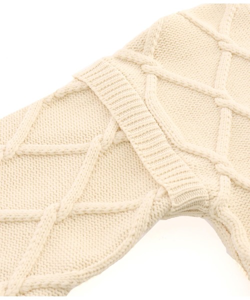 LATINA（ラティーナ）の「ボリュームクロス編みニットトップス（ニット/セーター・レディース・アイボリー/ブラック・FREE）」の7枚目の写真