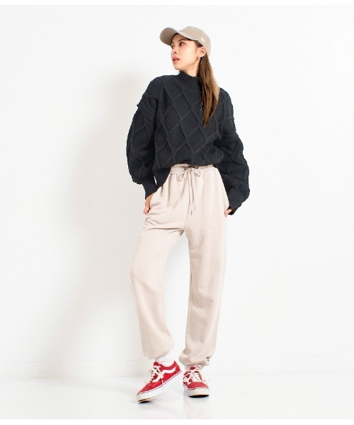 LATINA（ラティーナ）の「ボリュームクロス編みニットトップス（ニット/セーター・レディース・アイボリー/ブラック・FREE）」の13枚目の写真