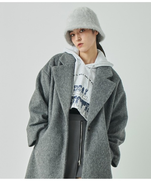 ANAP（アナップ）の「フェイクファー　チューリップ　ハット（ハット・レディース・ブラック/ホワイト/サックスブルー/グレー・FREE）」の20枚目の写真