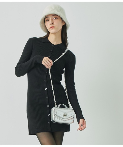 ANAP（アナップ）の「フェイクファー　チューリップ　ハット（ハット・レディース・ブラック/ホワイト/サックスブルー/グレー・FREE）」の7枚目の写真