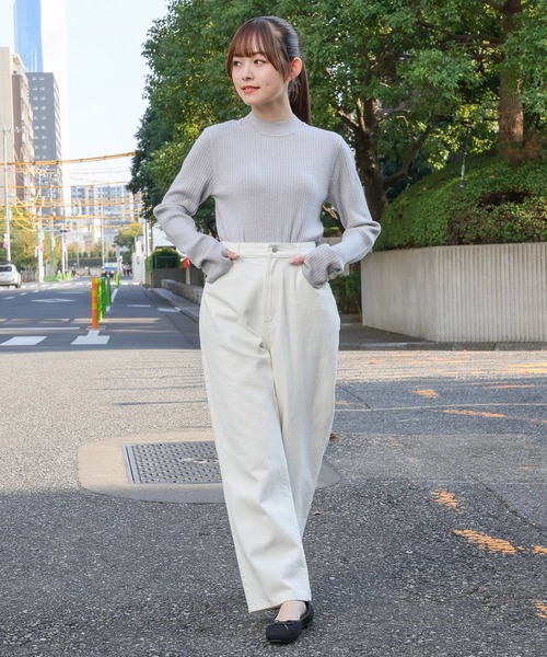 【関税込み】AMOMENTO ブラウン ストレートパンツ Amomento ワイドパンツ | ブラウン | FARFETCH JP