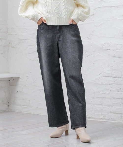 定番のお歳暮＆冬ギフト ストレートデニムパンツ（股下68cm）（デニムパンツ パンツ