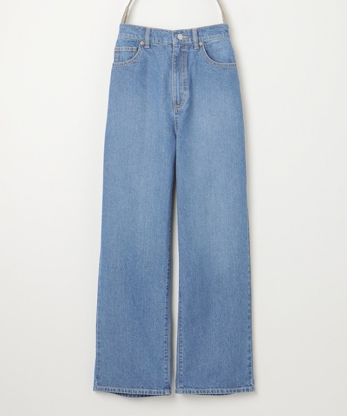 Honeys（ハニーズ）の「ストレートデニムパンツ（股下６８ｃｍ）（デニムパンツ・レディース・ブラック/ブルー/アイボリー・SS/S/LL/M/L）」の13枚目の写真