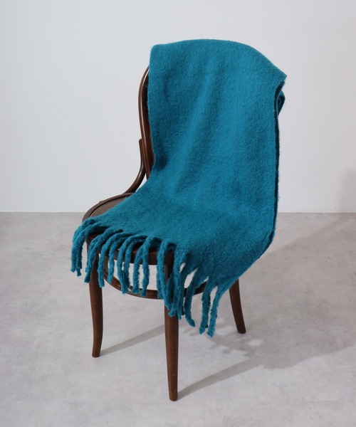 FUNALIVE（ファンアライブ）の「ふんわりソリッドボリュームストール（ストール/ショール・メンズ・ピンク系/オレンジ/チャコールグレー/アイボリー/ライム/ブルー系・FREE）」の4枚目の写真