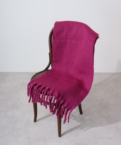 FUNALIVE（ファンアライブ）の「ふんわりソリッドボリュームストール（ストール/ショール・メンズ・ピンク系/オレンジ/チャコールグレー/アイボリー/ライム/ブルー系・FREE）」の5枚目の写真