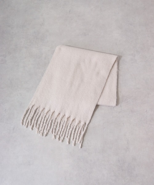 FUNALIVE（ファンアライブ）の「ふんわりソリッドボリュームストール（ストール/ショール・メンズ・ピンク系/オレンジ/チャコールグレー/アイボリー/ライム/ブルー系・FREE）」の19枚目の写真