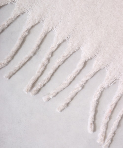 FUNALIVE（ファンアライブ）の「ふんわりソリッドボリュームストール（ストール/ショール・メンズ・ピンク系/オレンジ/チャコールグレー/アイボリー/ライム/ブルー系・FREE）」の18枚目の写真