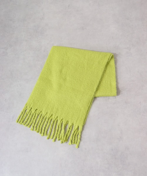 FUNALIVE（ファンアライブ）の「ふんわりソリッドボリュームストール（ストール/ショール・メンズ・ピンク系/オレンジ/チャコールグレー/アイボリー/ライム/ブルー系・FREE）」の13枚目の写真