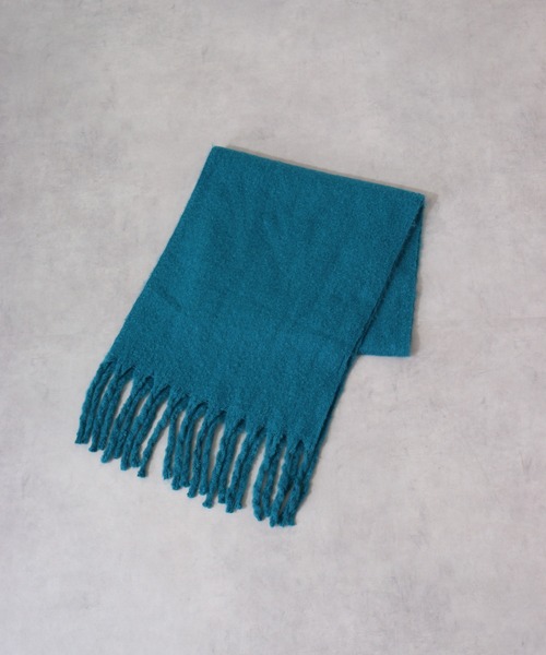 FUNALIVE（ファンアライブ）の「ふんわりソリッドボリュームストール（ストール/ショール・メンズ・ピンク系/オレンジ/チャコールグレー/アイボリー/ライム/ブルー系・FREE）」の11枚目の写真