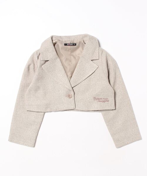 by LOVEiT(バイラビット)の「ショートジャケット(テーラードジャケット・キッズ・ブラック/ミント/キナリ・160cm/140cm/150cm/130cm/120cm)」の6枚目の写真