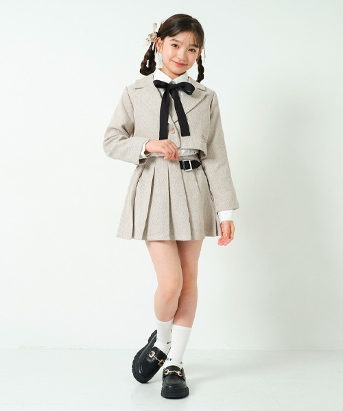 by LOVEiT(バイラビット)の「ショートジャケット(テーラードジャケット・キッズ・ブラック/ミント/キナリ・160cm/140cm/150cm/130cm/120cm)」の21枚目の写真