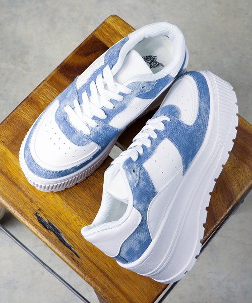 LOVEHUNTER(ラブハンター)の「軽量厚底 ボリュームソールコートスニーカー(スニーカー・レディース・ブラック/ホワイト/ブラック×ブラック/ブラック×ホワイト/ピンク/キャメル/シルバー/グレー/カーキ/ベージュ/ダークブラウン/ホワイト×レッド/ホワイト×グリーン/ホワイト×ブラック/ホワイト×グレー/ホワイト×ブラウン/ホワイト×ブルー/ブラック系1/ブラック×ゴールド/ホワイト×シルバー/ブルー系その他/ブラウン/ホワイト×パープル/ネイビー/オレンジ系その他/ホワイト×ピンク/ホワイト×イエロー/シルバー×ブラック/ブラック×シルバー・38/36/39/41/37/40/43/42/44/35)」の5枚目の写真