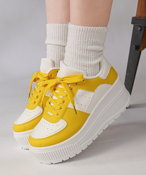 LOVEHUNTER(ラブハンター)の「軽量厚底 ボリュームソールコートスニーカー(スニーカー・レディース・ブラック/ホワイト/ブラック×ブラック/ブラック×ホワイト/ピンク/キャメル/シルバー/グレー/カーキ/ベージュ/ダークブラウン/ホワイト×レッド/ホワイト×グリーン/ホワイト×ブラック/ホワイト×グレー/ホワイト×ブラウン/ホワイト×ブルー/ブラック系1/ブラック×ゴールド/ホワイト×シルバー/ブルー系その他/ブラウン/ホワイト×パープル/ネイビー/オレンジ系その他/ホワイト×ピンク/ホワイト×イエロー/シルバー×ブラック/ブラック×シルバー・38/36/39/41/37/40/43/42/44/35)」の9枚目の写真