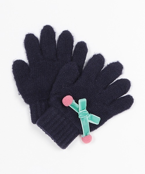 petit main（プティマイン）の「モチーフ手袋（手袋・キッズ・ピンク/アイボリー/ライトグリーン/ネイビー/チャコール・S/M）」の4枚目の写真