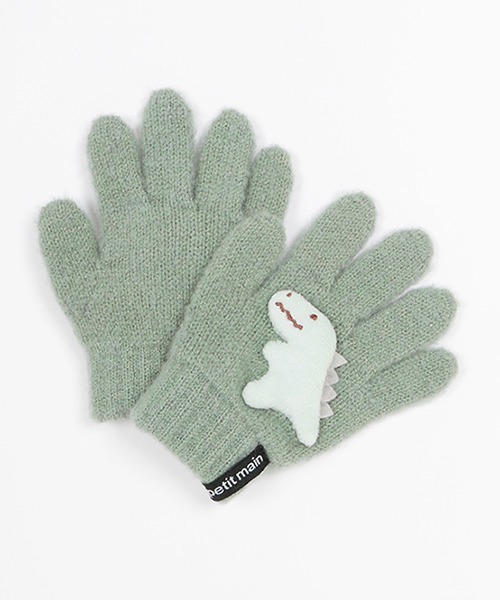 petit main（プティマイン）の「モチーフ手袋（手袋・キッズ・ピンク/アイボリー/ライトグリーン/ネイビー/チャコール・S/M）」の3枚目の写真