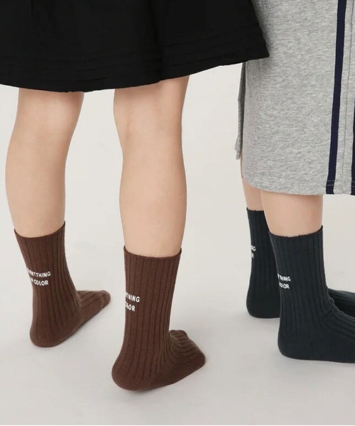 Bambin(ボンバン)の「【 Bambin / ボンバン 】 バックロゴ リブ カラー ソックス 《 3足セット 》(ソックス/靴下・キッズ・B/A/C・L/XL/M)」の5枚目の写真