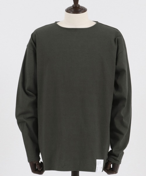 CAMBIO(カンビオ)の「mlt4582-Boat Neck Long Sleeve Cut sew ボートネック カットソー(Tシャツ/カットソー・メンズ・ブルー/マスタード/ホワイト/スモークグレー・M/L)」の21枚目の写真