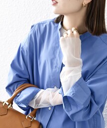 SHIPS any | SHIPS any:〈洗濯機可能〉レイヤード スリーブメッシュ プルオーバー(Tシャツ/カットソー)