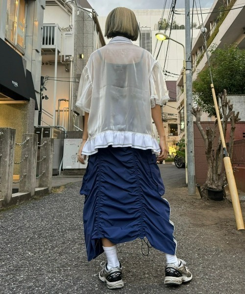 Candy Stripper(キャンディストリッパー)の「SHINY POLO トップス(ポロシャツ・レディース・イエロー/オフホワイト/ブラック・2)」の17枚目の写真