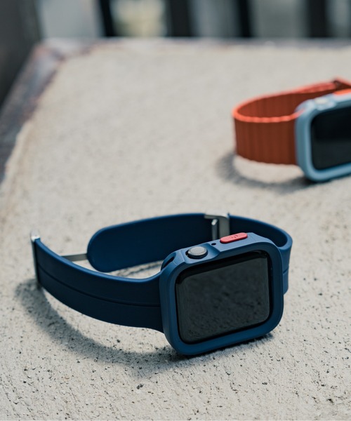 zandy（ズィーアンドワイ）の「zandy ズィーアンドワイ Apple Watch ケース＆ベルトセット マットタイプ【スクエアソフトフレーム】 アップルウォッチカバー& シリコンループバンド /// set2（デジタル腕時計・メンズ・ブラック×グレー/ピンク/グリーン/グレイッシュブルー/ホワイト×シルバー/オレンジ/ネイビー/シルバー×ブラック/ブルーグレー/シルバー×ブルー/ミント/オレンジ系その他・S/M）」の6枚目の写真