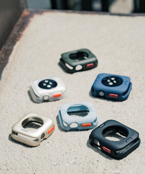 zandy（ズィーアンドワイ）の「zandy ズィーアンドワイ Apple Watch ケース＆ベルトセット マットタイプ【スクエアソフトフレーム】 アップルウォッチカバー& シリコンループバンド /// set2（デジタル腕時計・メンズ・ブラック×グレー/ピンク/グリーン/グレイッシュブルー/ホワイト×シルバー/オレンジ/ネイビー/シルバー×ブラック/ブルーグレー/シルバー×ブルー/ミント/オレンジ系その他・S/M）」の14枚目の写真