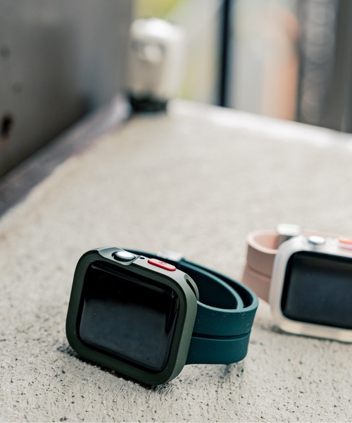 zandy（ズィーアンドワイ）の「zandy ズィーアンドワイ Apple Watch ケース＆ベルトセット マットタイプ【スクエアソフトフレーム】 アップルウォッチカバー& シリコンループバンド /// set2（デジタル腕時計・メンズ・ブラック×グレー/ピンク/グリーン/グレイッシュブルー/ホワイト×シルバー/オレンジ/ネイビー/シルバー×ブラック/ブルーグレー/シルバー×ブルー/ミント/オレンジ系その他・S/M）」の19枚目の写真