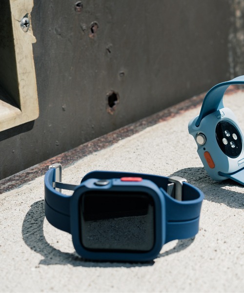 zandy（ズィーアンドワイ）の「zandy ズィーアンドワイ Apple Watch ケース＆ベルトセット マットタイプ【スクエアソフトフレーム】 アップルウォッチカバー& シリコンループバンド /// set2（デジタル腕時計・メンズ・ブラック×グレー/ピンク/グリーン/グレイッシュブルー/ホワイト×シルバー/オレンジ/ネイビー/シルバー×ブラック/ブルーグレー/シルバー×ブルー/ミント/オレンジ系その他・S/M）」の20枚目の写真